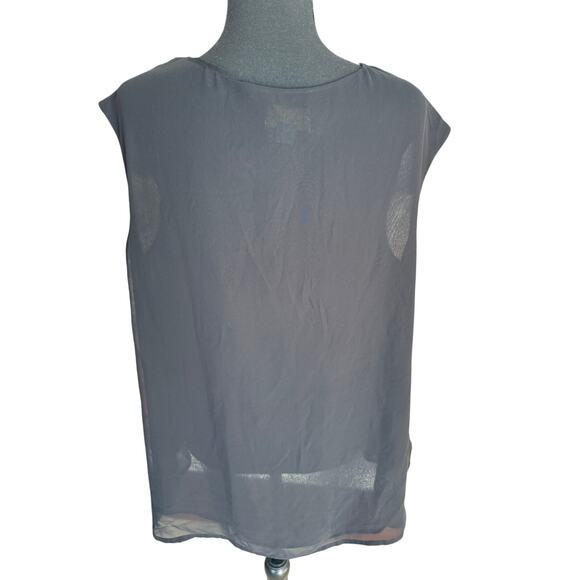 CeCe’s Front Ruffle Sz L Sleeveless Fully Lined pre-owned condition - Picture 2 of 5